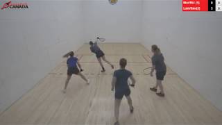 2018 Canadian Racquetball National Championships  Womens Doubles  Round Robin Final [upl. by Hodge]