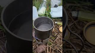 Fat bike trangia camp stove morning brew [upl. by Eikcaj]