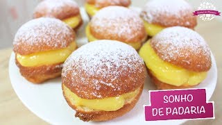 SONHO DE PADARIA SUPER FÁCIL SEM LEITESEM OVO  452  Receitas da Mussinha [upl. by Nyloc]