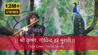 Shri Krishna Govind Hare MurariAchutam KeshavamKaun KehteHai Bhagwan Aate NahiVishal Gendle Flute [upl. by Kimitri]