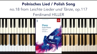 HILLER Polnisches Lied no18 from Leichte Lieder und Tänze op117 [upl. by Supple]