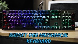 MOTOSPEED Inflictor CK104 RGB Gaming Mechanical Keyboard  Unboxing amp Review [upl. by Fayette228]