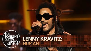 Lenny Kravitz Human  The Tonight Show Starring Jimmy Fallon [upl. by Aicetal]