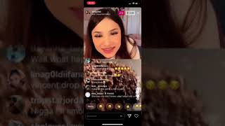 DESIREE AND LINA DRAMA IG LIVE BACK TO BACK [upl. by Annaiel736]