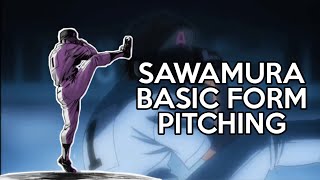 SAWAMURA BASIC FORM Last Pitch in Akagi [upl. by Ajnin]