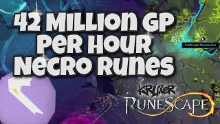 42 Million GP Per Hour Necrotic Runes  Method Gear Techniques  Runescape 3 [upl. by Irami880]