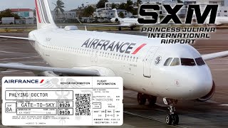 Gate To Sky Air France 609 Departing SXM on an A320 [upl. by Jerrold]