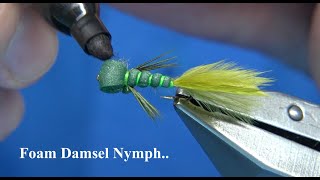 Tying a Foam Damsel Nymph with Davie McPhail [upl. by Alamaj]