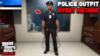 Every Method To Get The Cop Outfit Glitch In GTA 5 Online GTA 5 Police Outfit [upl. by Ecnarwal323]