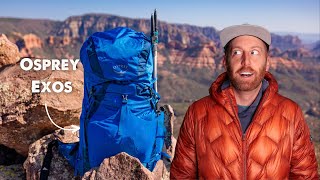 Osprey Exos 48 Review Ospreys Run at Ultralight Backpacks [upl. by Wolenik]