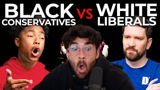 Black Conservatives vs White Liberals  Hasanabi reacts to Middle Ground [upl. by Elissa]