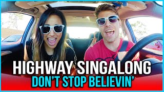 HIGHWAY SINGALONG Dont Stop Believin ft Alex G [upl. by Yancey]