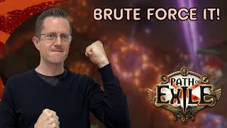 New Path of Exile Player  Brute force on Searing Exarch boss fight  Splitting Steel [upl. by Ressay389]