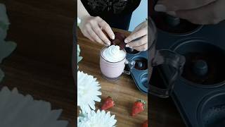 Strawberry Milkshake amp Velvet Donuts Recipe 🍓🍩 Easy amp Delicious Treats [upl. by Anamor773]