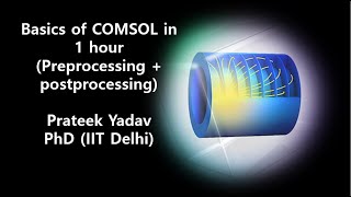 COMSOL model building and postprocessing HindiEnglish [upl. by Goldston]