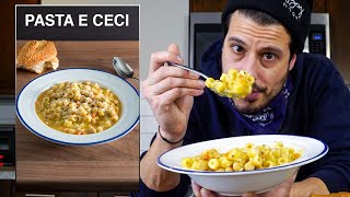 this PASTA with CHICKPEAS is the perfect ITALIAN COMFORT FOOD Pasta e Ceci [upl. by Lehmann]