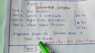 KUD BSC FIRST SEMESTER MATHEMATICS [upl. by Anitneuq]