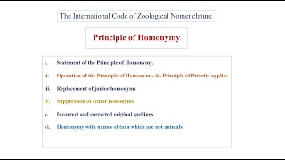 Principle of Homonymy [upl. by Zilef]