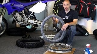 How To Change a Dirt Bike Tire  Motorcycle Superstore [upl. by Yelram882]