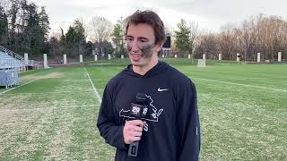 MENS LACROSSE UAlbany Postgame – Connor Shellenberger [upl. by Ayifa445]