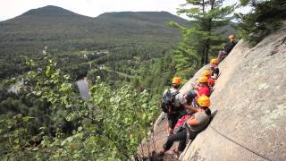 Via ferrata du Diable au parc national du MontTremblant  Sépaq [upl. by Terrye]