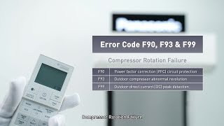 Panasonic Error Code F90 F93 amp F99 Compressor Rotation Failure [upl. by Oisangi]