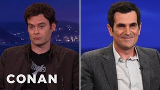 Bill Hader amp Ty Burrells Steamy MakeOut Scene  CONAN on TBS [upl. by Pier477]