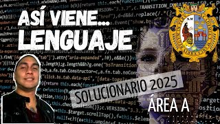 🔴 SOLUCIONARIO LENGUAJE 📝 del EXAMEN de ADMISIÓN SAN MARCOS 2025 AREA A [upl. by Inna]