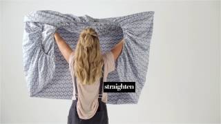 How To Fold A Fitted Sheet  Linen House [upl. by Peisch766]