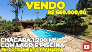 99 VENDO CHÁCARA 1200 M² EM LOTEAMENTO FECHADO NA CIDADE DE IBIÚNASP VALOR R 56000000 [upl. by Brenna913]