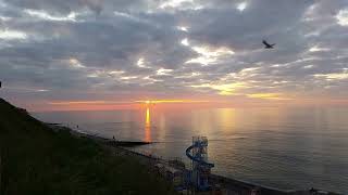 Lovely sunset and sky in Cromer on 21st June 2016 [upl. by Nemra]