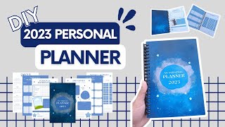 How to Make Your Own 2023 Personal Planner  DIY Planner with FREE TEMPLATE using Canva [upl. by Ewald]