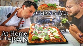 Homemade PIZZA ROMASTYLE in the Pan  Perfect Easy Recipe [upl. by Nobile180]