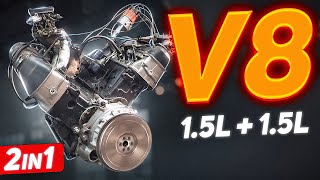 We turn 2 Lada inline4s into a V8 [upl. by Ansilma]