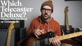 Fender Telecaster Deluxe Comparison amp Review  Vintera 70s American Professional II 72 Deluxe RI [upl. by Adanar]