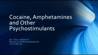 Psychostimulants  Cocaine Amphetamines and other stimulants [upl. by Haidabez]