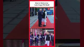 Brazilian President Lula Welcomes PM Modi with Handshakes amp Hugs at G20 Summit in Rio [upl. by Alister]