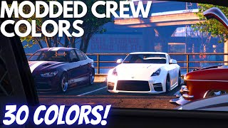 TOP 30 Modded Crew Colors In GTA Online 🔥💨 [upl. by Ynahpit]