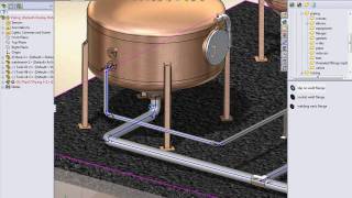 SolidWorks Piping video [upl. by Pettifer]