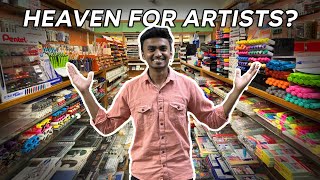 Biggest Art Store in Mumbai Art Lounge Mumbai Store TOUR [upl. by Arten]