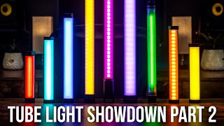 Ultimate RGB Tube Light Comparison amp Review Part 2 Godox TL30TL60 FalconEyes IRISA SGC Iwata [upl. by Assirahc]