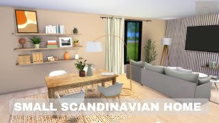 SMALL SCANDINAVIAN HOME ⎮ THE SIMS 4 ⎮CC SPEED BUILD [upl. by Nehgam]