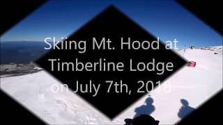 Skiing in July at Timberline Lodge [upl. by Ciprian]