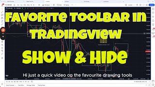 Tradingview favorite toolbar [upl. by Esirahc]