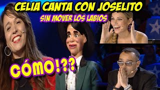 CELIA MUÑOZ Y SU MUÑECO JOSELITO GOT TALENT VENTRILOCUO DEMUESTRA GRAN TALENTO CANTANDO 😯 [upl. by Iek]