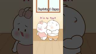 Girlfriend Angry vs Boyfriend Angry sosojojo cute relatable relationship funny memes couple [upl. by Partan]