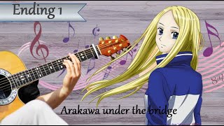 arakawa under the bridge Ending 1Sakasama Burijji Suneohair [upl. by Nylavad672]