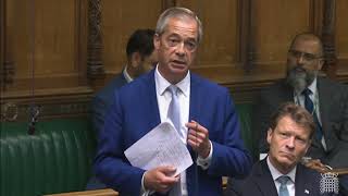 Nigel Farages FIRST speech in Parliament [upl. by Christina580]