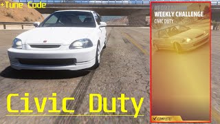 Civic Duty Forzathon Weekly Challenge Guide  Forza Horizon 5 Series 39 Winter [upl. by Asnerek]