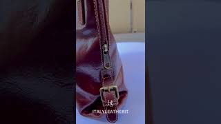 Italian Handmade Leather Tote Bag Elegance and Craftsmanship from Florence [upl. by Akinihs]